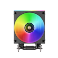 Ventilador con disipador de cpu mars gaming mcpulcd tdp 300w 120mm pantalla lcd argb negro