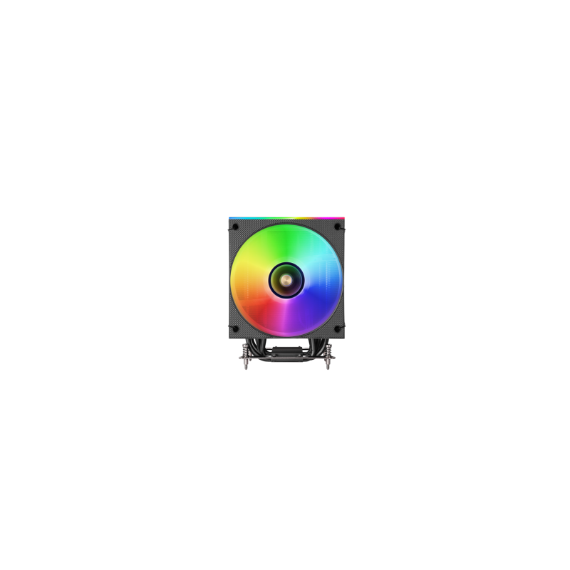 Ventilador con disipador de cpu mars gaming mcpulcd tdp 300w 120mm pantalla lcd argb negro