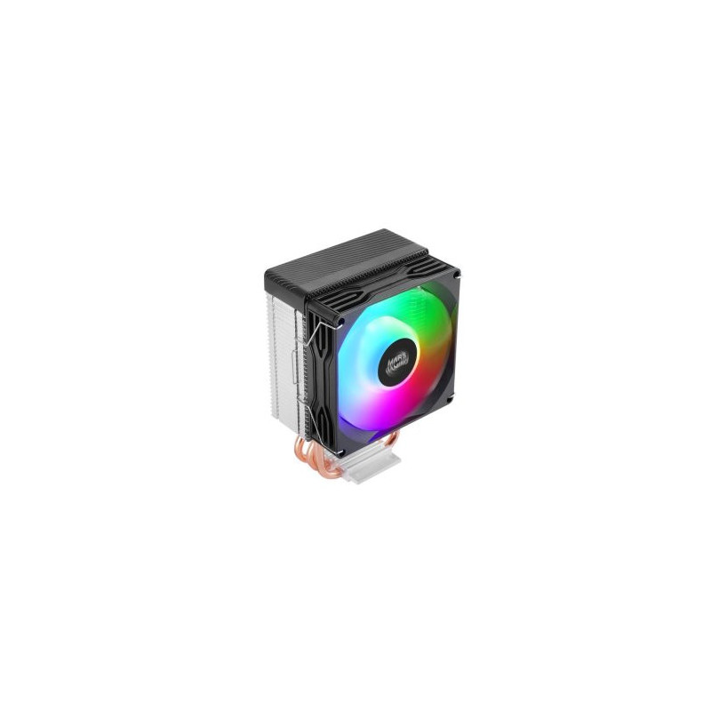Ventilador con disipador de cpu mars gaming mcpux2 tdp 150w pwm low profile frgb negro