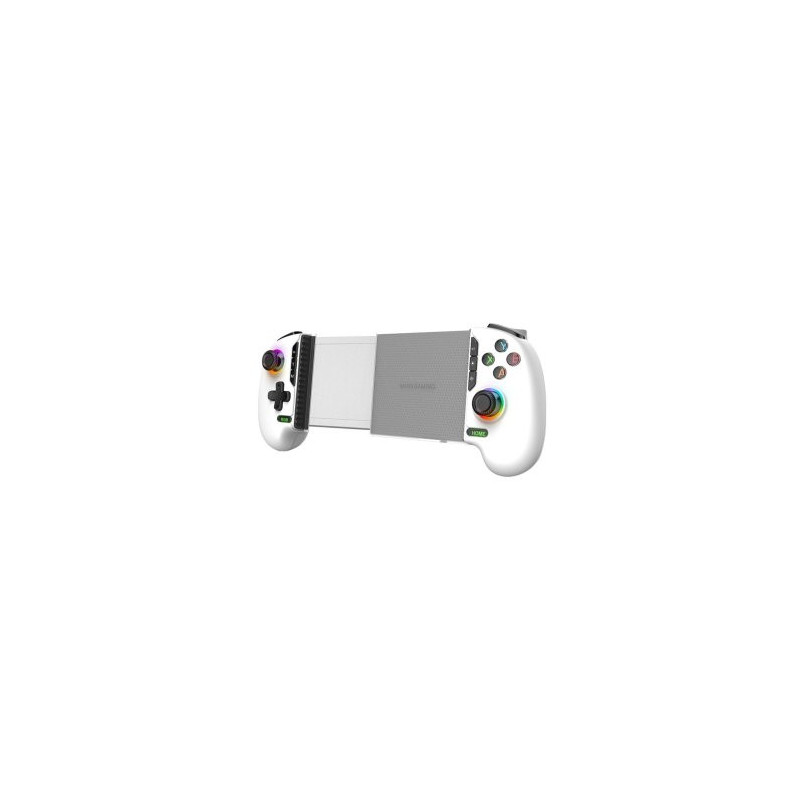 Gamepad bluetooth mars gaming mgpxpro bt+usb multiplataforma hall effect blanco