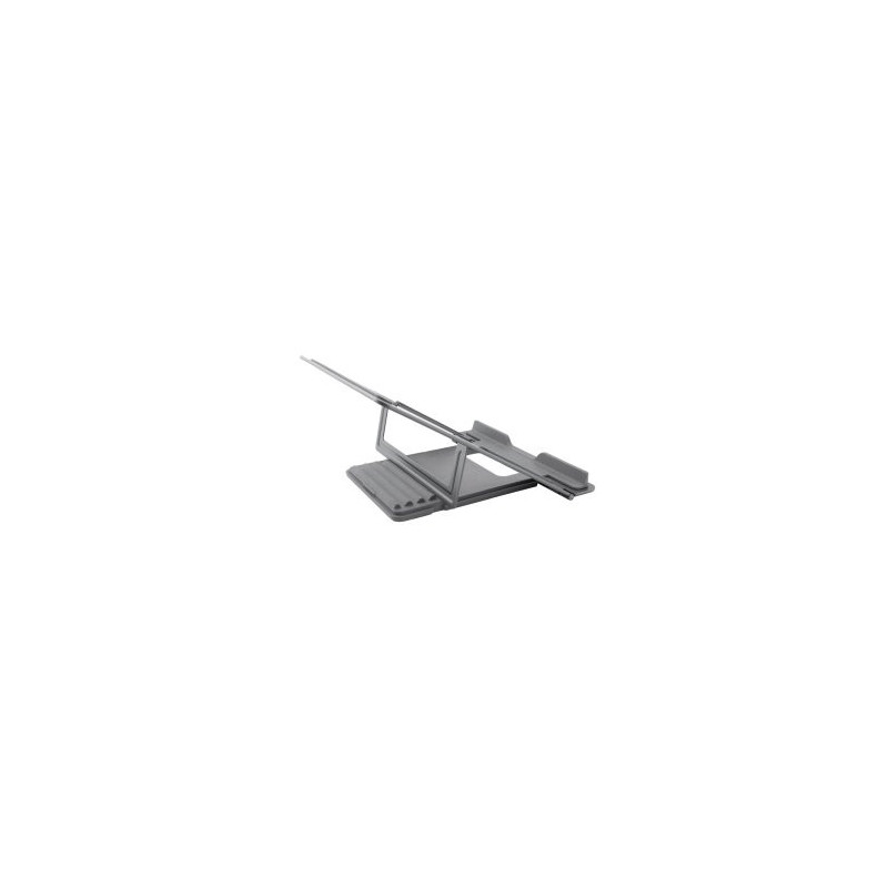 Soporte de portatil coolbox atril hasta 17\ 10kg 4 posiciones gris espacial"