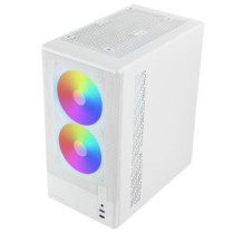 Caja microatx mars gaming mconyxw blanca lateral cristal frontal mesh gpu 292mm