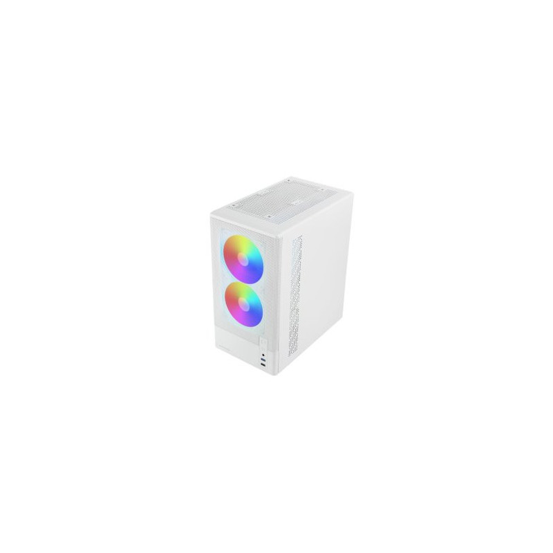 Caja microatx mars gaming mconyxw blanca lateral cristal frontal mesh gpu 292mm