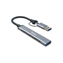 Hub usb-c equip 128969 a 1xusb-a  3xusb-c adaptador usb-c a usb-a incluido