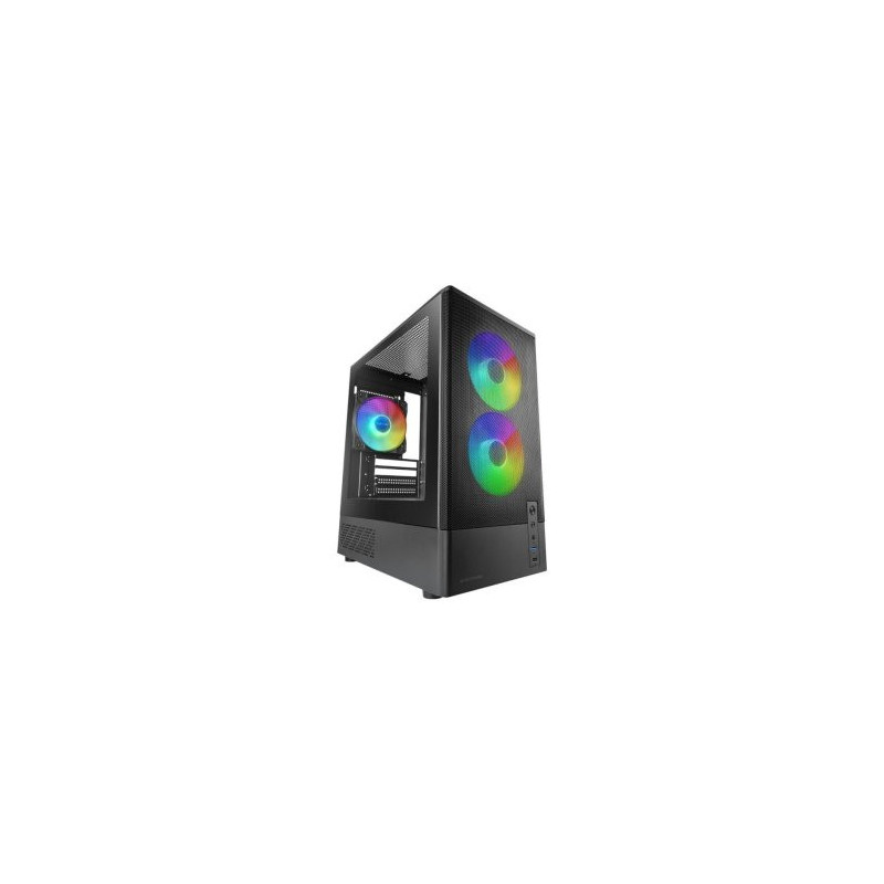 (km0) caja microatx mars gaming mconyx negra lateral cristal frontal mesh gpu 292mm sin ventiladores