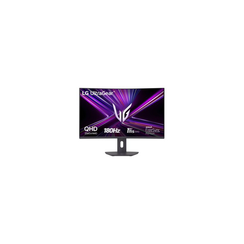 Monitor 32\ curvo hdmi displayport lg 32g600a-b gaming qhd 1ms 180hz regulable en altura"
