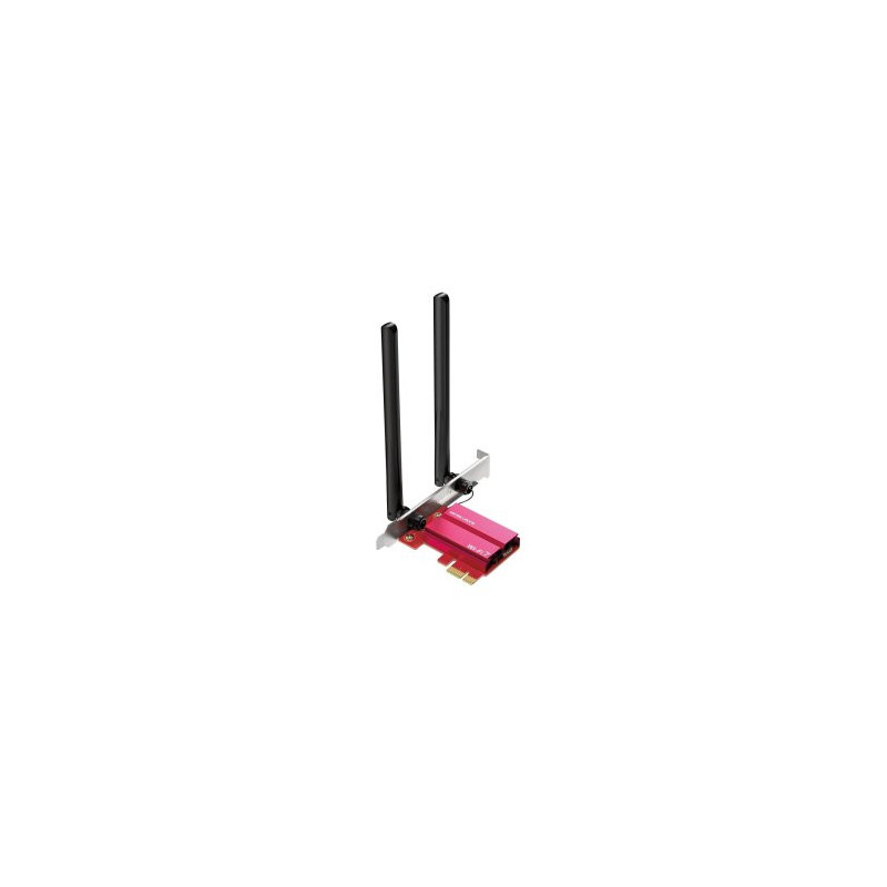 Pci express wifi 7 triband y bluetooth 5.3 mercusys ma37be be6500 2882mps 6ghz 2 antenas