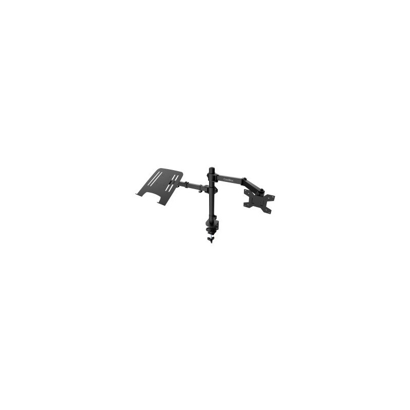 Soporte de mesa coolbox mp01 para 1 pantalla hasta 32\ y un portatil hasta 17\" color negro"