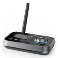 Adaptador bluetooth hama link.it duo transmisor receptor  jack 3.5mm usb-c 1m lcd controles