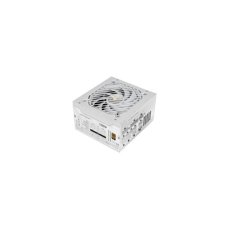 Fuente de alimentacion modular mars gaming 1200w mpb1200psiw atx 3.1 80 plus gold pfc activo blanco