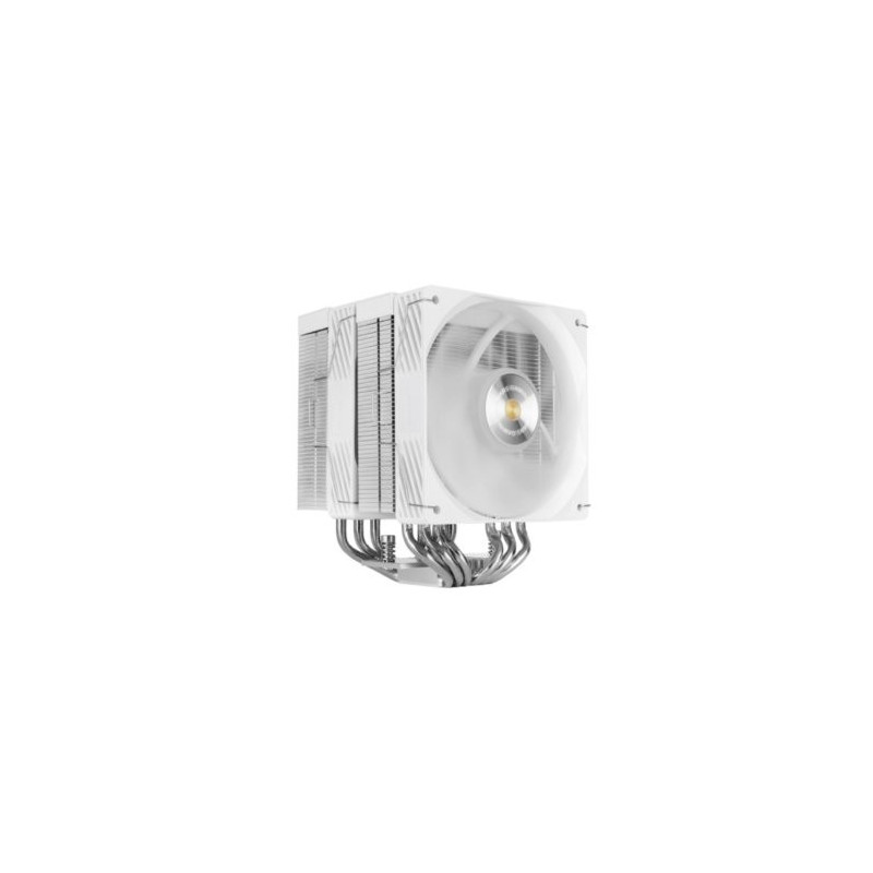 Ventilador con disipador de cpu mars gaming mcpux26prow tdp 350w doble torre pwm fdb blanco