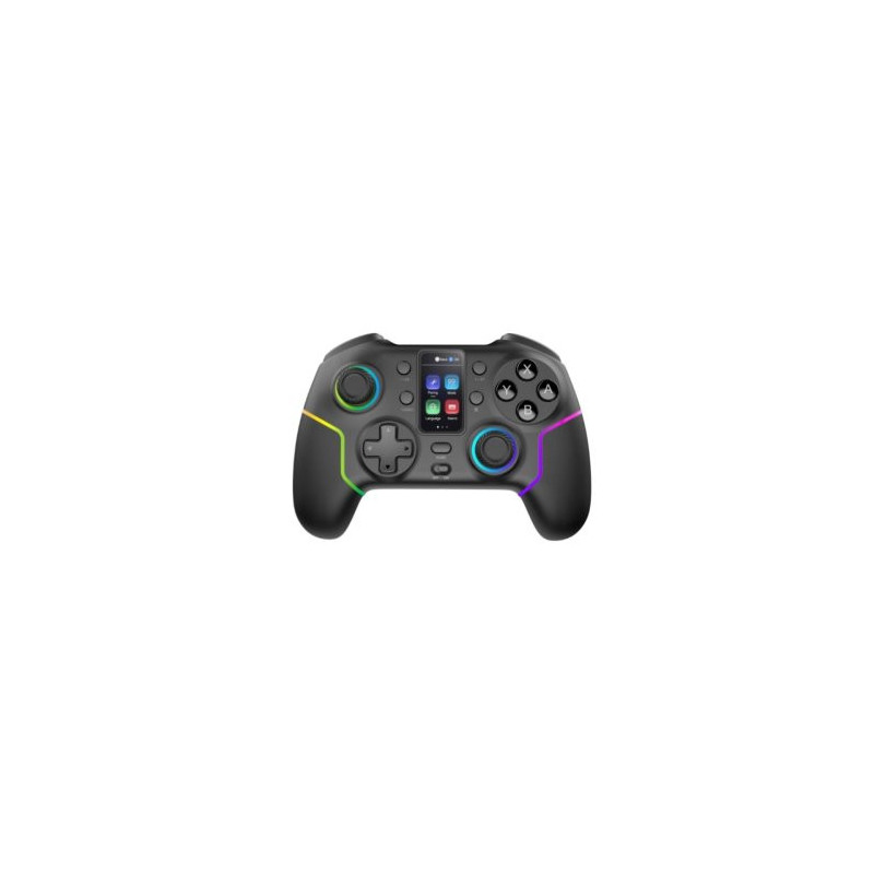 Gamepad bluetooth mars gaming mgpv3 pantalla lcd bt+2.4g+usb multiplataforma hall effect negro
