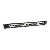 Patch panel 24 puertos categoria 6a 1u color negro 326625