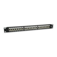 Patch panel 24 puertos categoria 6a 1u color negro 326625