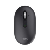 Mouse trust wireless seron hypscroll slim 400-2400dpi 6 botones recargable fsc grs negro