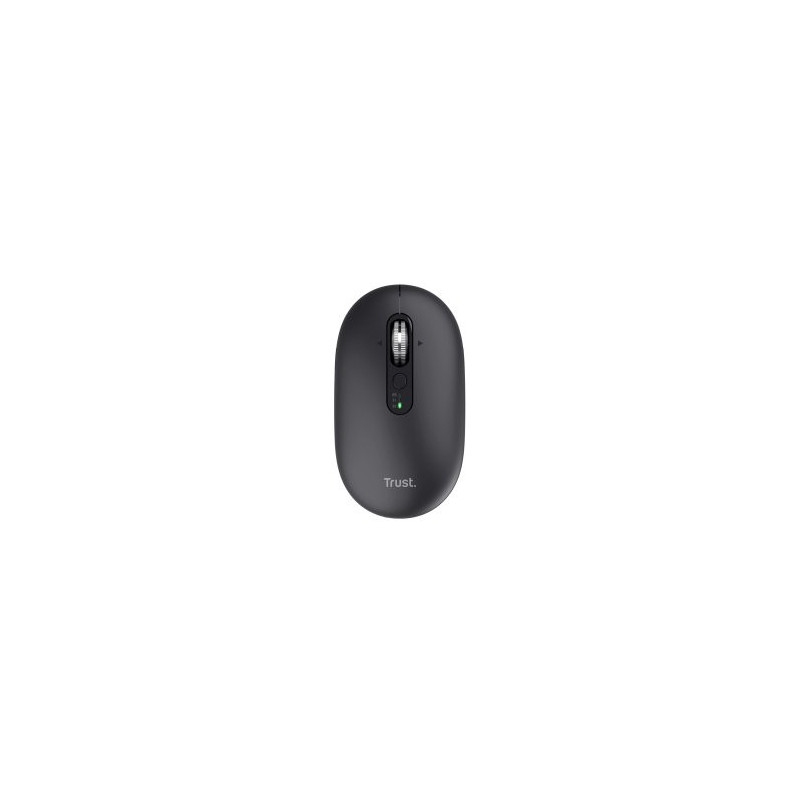 Mouse trust wireless seron hypscroll slim 400-2400dpi 6 botones recargable fsc grs negro