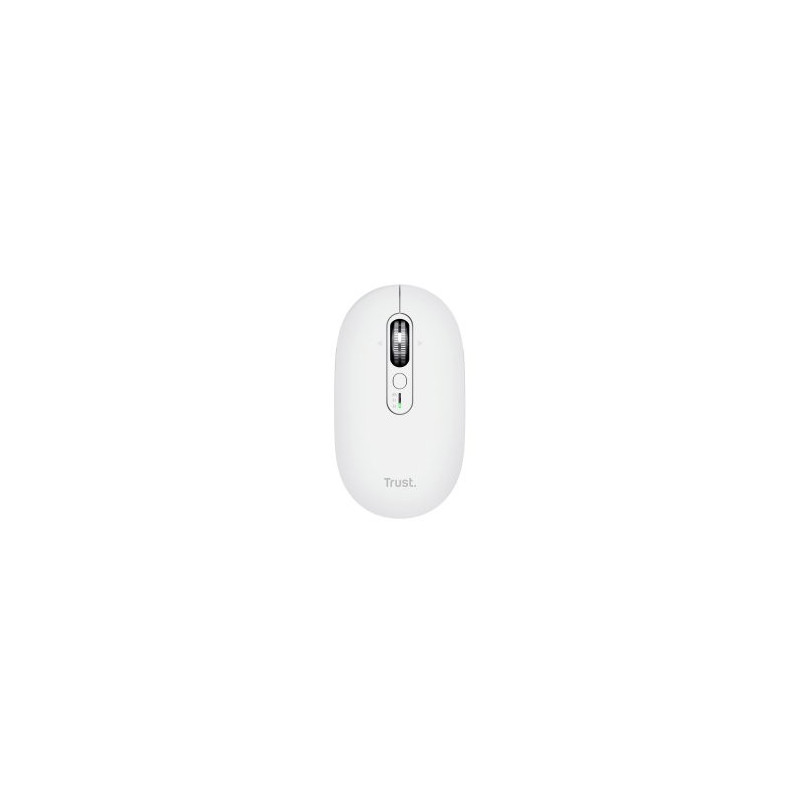 Mouse trust wireless seron hypscroll slim 400-2400dpi 6 botones recargable fsc grs blanco