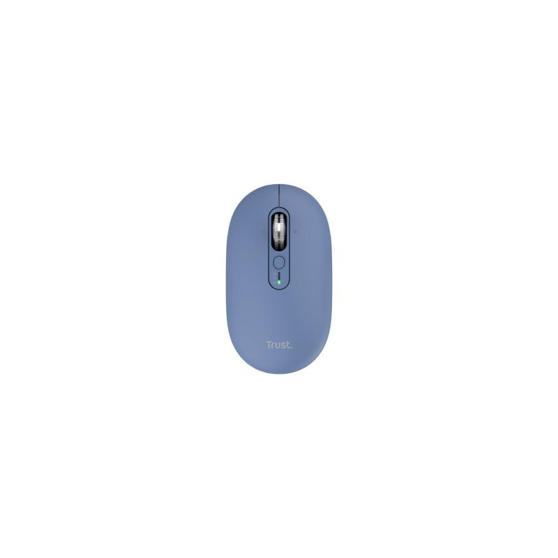 Mouse trust wireless seron hypscroll slim 400-2400dpi 6 botones recargable fsc grs azul
