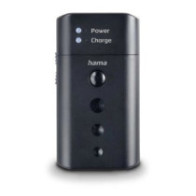 Cargador pilas recargables hama delta travel universal baterias de litio y nimh usb-c color negro