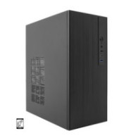 Caja microatx coolbox m460 gpu max 250mm 1x3.5/2.5 1x2.5/2.5 usb-c 3.2 sin f.a color negro