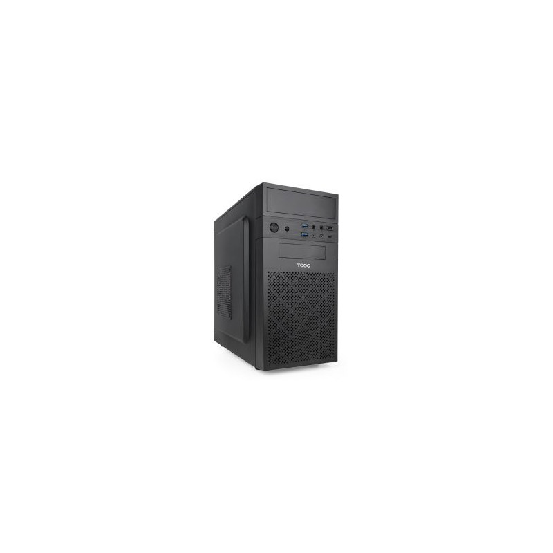 Caja microatx tooq tqc-4701-sp isobox gpu max 250mm 3x2.5 2x3.5 usb-c f.a atx 500w color negro