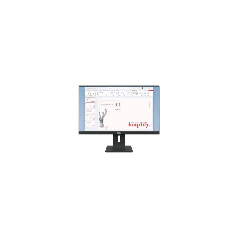 Monitor 24\ dp hdmi vga lenovo e24-40 fhd 100hz regulable en altura pivotante con altavoces"