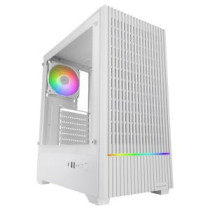Caja atx mars gaming mc-quantum doble cristal templado argb gpu 335mm blanco