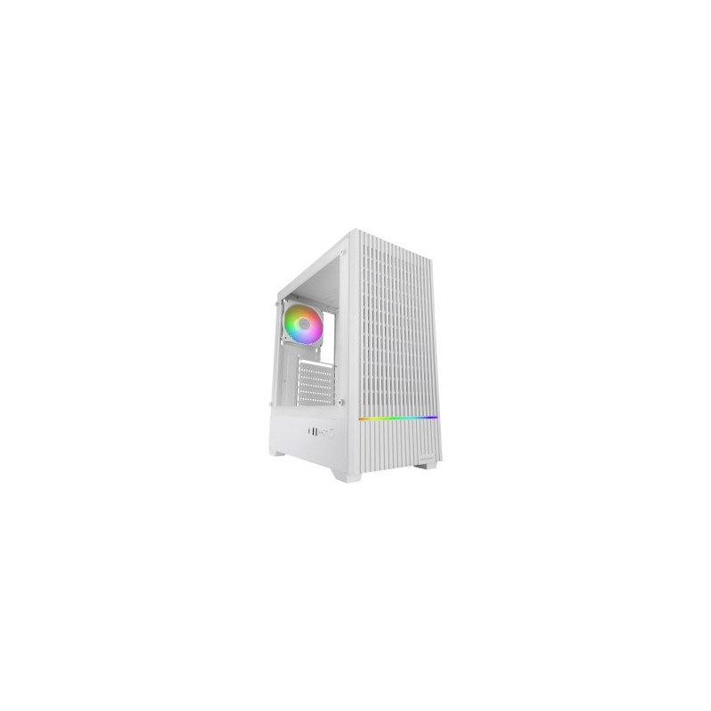 Caja atx mars gaming mc-quantum doble cristal templado argb gpu 335mm blanco