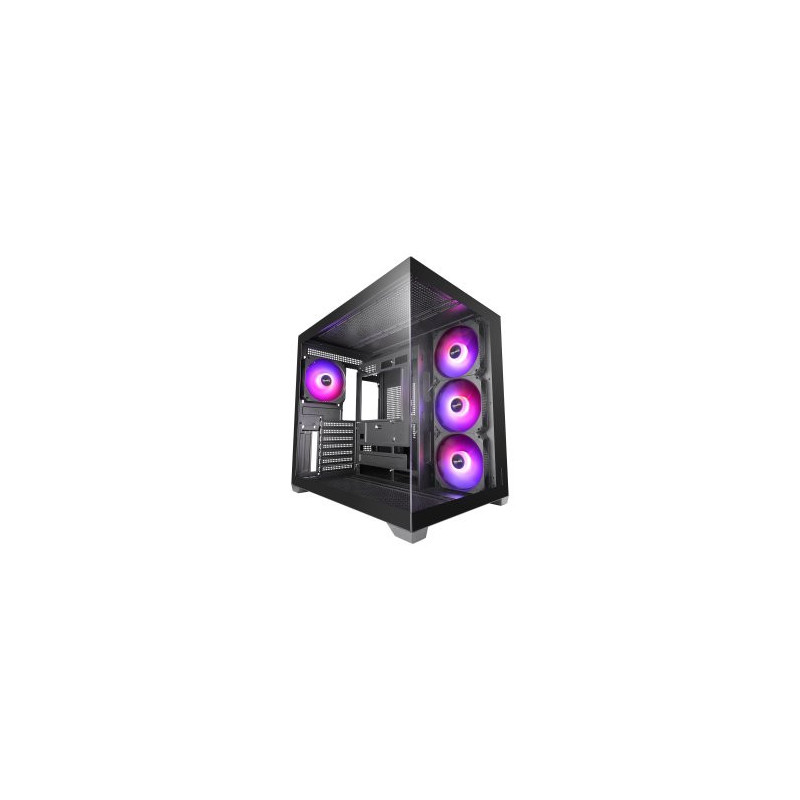Caja atx mars gaming mcv5 cristal templado panoramico argb gpu 416mm negra