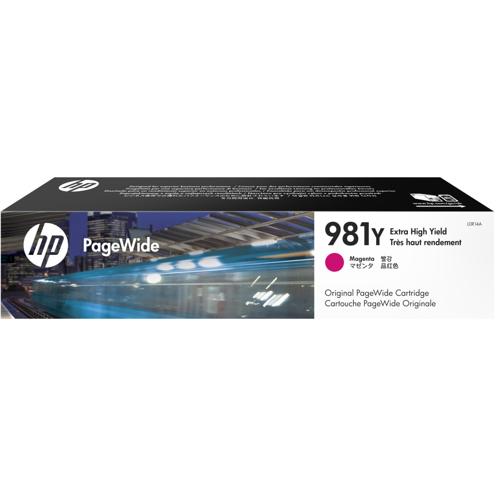 Tinta original hp n981y magenta l0r14a 182.5ml