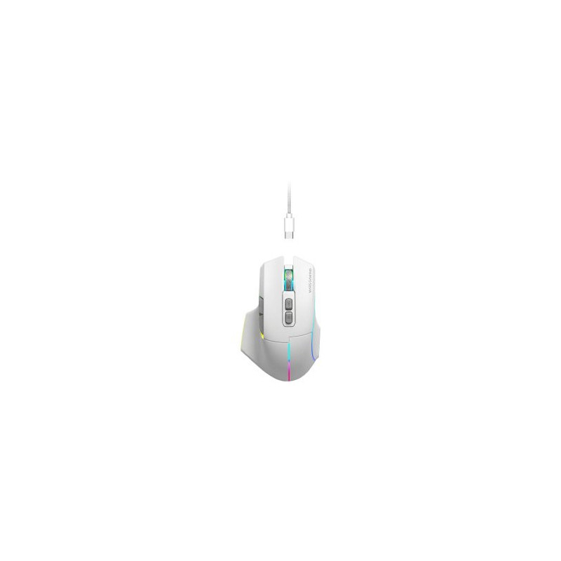 Mouse mars gaming wireless y bluetooth mmw-vector tri-mode 2.4g ghz bt 5.4 usb-c 7 botones 12000 dpi