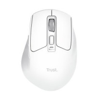 Mouse trust wireless niven bt/2.4ghz 7 botones 800-3200dpi recargable color blanco.