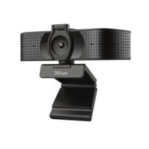 Webcam trust teza 4k uhd 3840x2160 30fps fov 74 grados autofocus privacidad negro