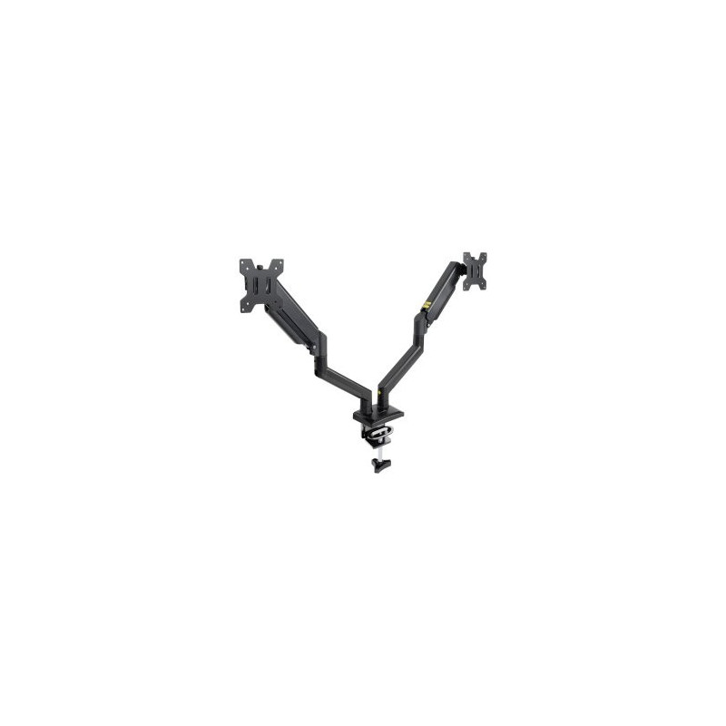 Soporte de mesa tooq db1434tnr-b 2 pantallas 13\-34\" max 10kg vesa max. 100x100 negro"