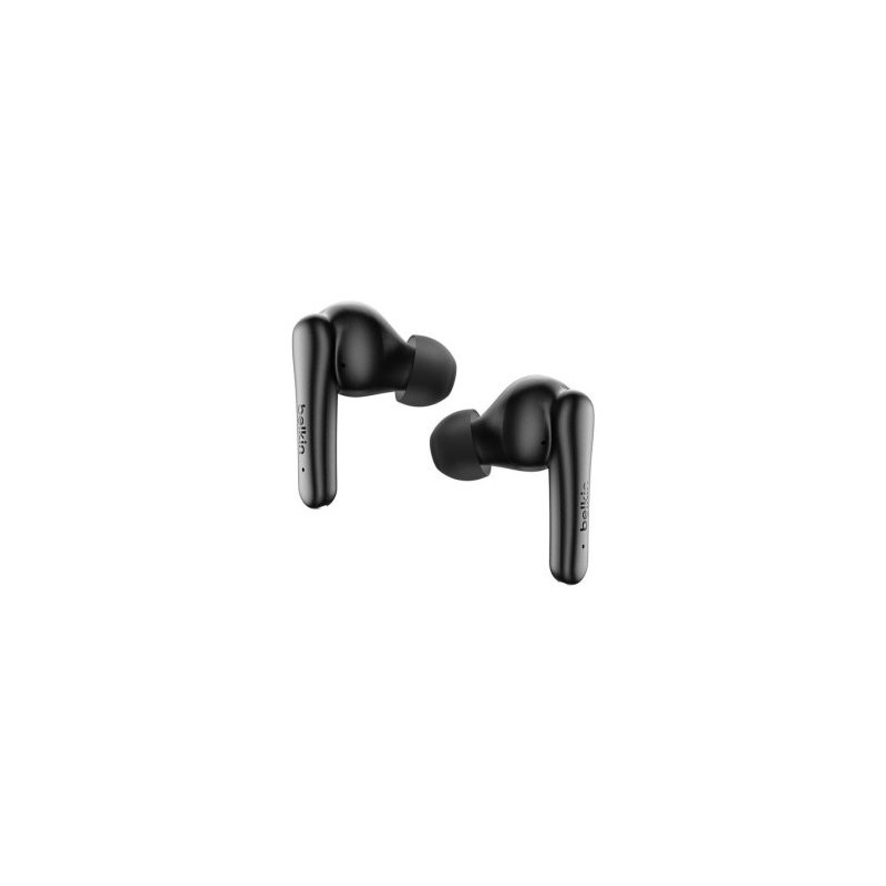 Auricular intrauditivo bluetooth belkin soundform rhythm anc negro 28h ipx5 multipunto 4mic usb-c