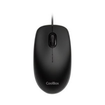 Mouse coolbox u01 cable usb-a 3 botones 1600 dpi color negro