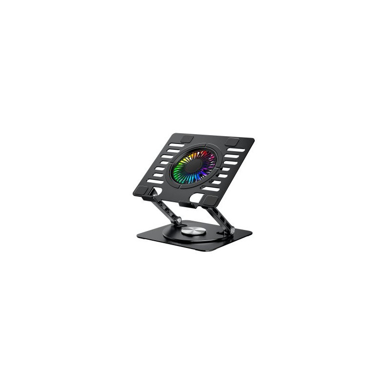 Base refrigeracion para portatiles coolbox coolair 1vrgb hasta 17\ vent. 110mm rgb negro"