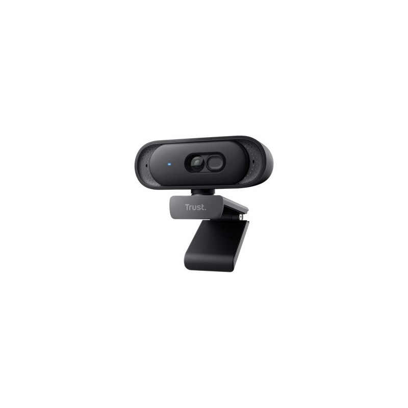 Webcam trust tomar 2k qhd 2560x1440 30fps fov 76 grados privacidad usb-a usb-c negro