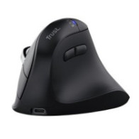Mouse trust vyran wireless ergo 2400dpi 7 botones hyperscroll multidevice recargable usb-c negro
