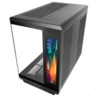 Caja atx mars gaming mc-revmax pantalla lcd 11.8\ cristal templado 4x ventiladores argb negro"