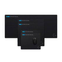 Alfombrilla logitech g640 superficie tela goma antideslizante 400x460mm negro