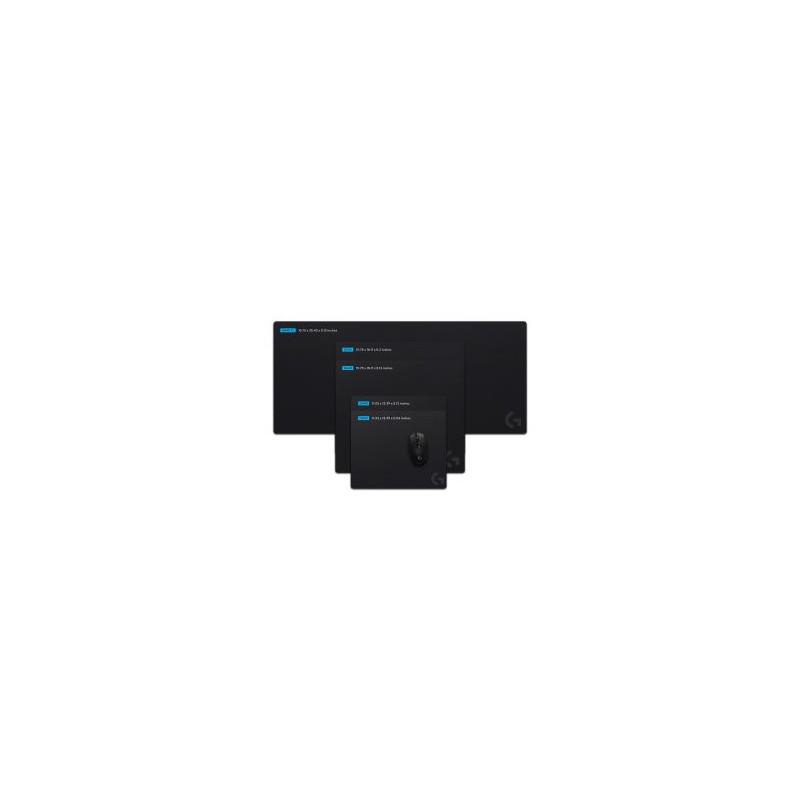 Alfombrilla logitech g640 superficie tela goma antideslizante 400x460mm negro