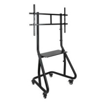 Soporte de suelo con ruedas tooq fs20200m-b 1 pantalla 60\-100\" vesa 200x200-1000x600 bandeja negro"