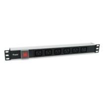 Regleta rack 19\ 1u equip 6 tomas c19 con interruptor conector iec20 333319"