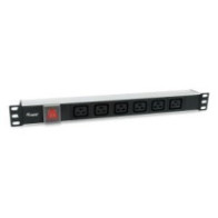 Regleta rack 19\ 1u equip 6 tomas c19 con interruptor conector iec20 333319"