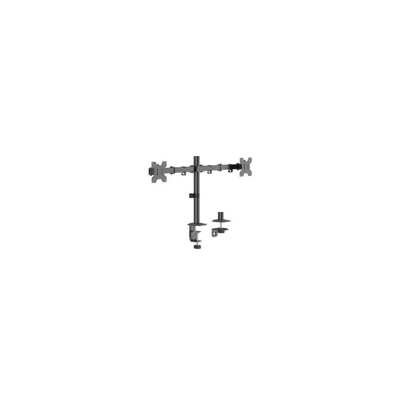 Soporte de mesa equip 650176 articulado para 2 pantallas de 17\ a 32\" vesa 100x100 max 2x10kg negro"
