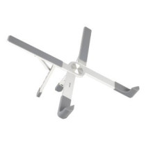 Soporte para portatil tooq tqlrs0036-al elevador plegable 11\-17.3\" 5 niveles aluminio plata"