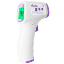 Termometro digital infrarrojos aiqura ad-801 sin contacto medicion de frente y superficies pantalla