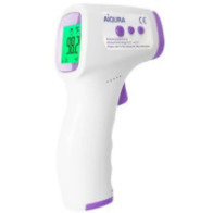 Termometro digital infrarrojos aiqura ad-801 sin contacto medicion de frente y superficies pantalla