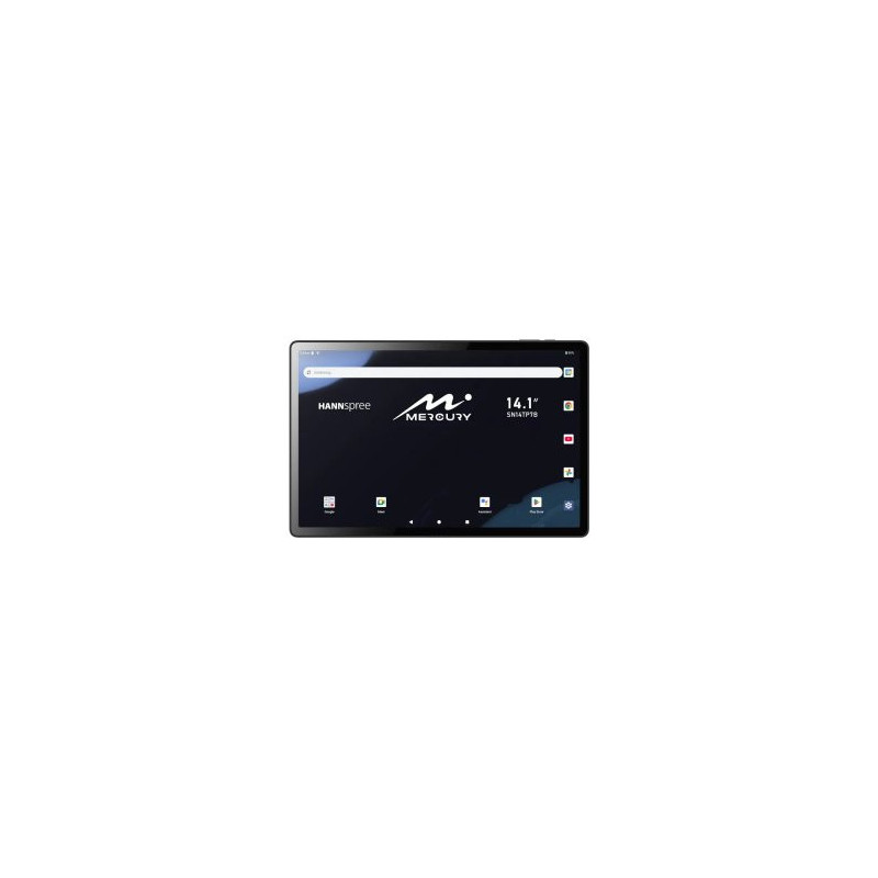 Tablet hannspree mercury wifi/4g 14.1\ 60hz 6gb 128gb 10000mah android 15 mtk8786 ip45 gris"